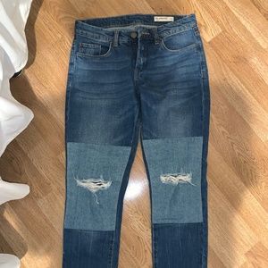 Blank NYC Patch Jeans Two-Tone